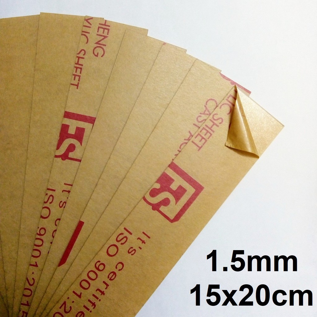 [Mica 1.5mm Loại tốt] Combo 03 tấm nhựa mica trong suốt cỡ 15x20cm