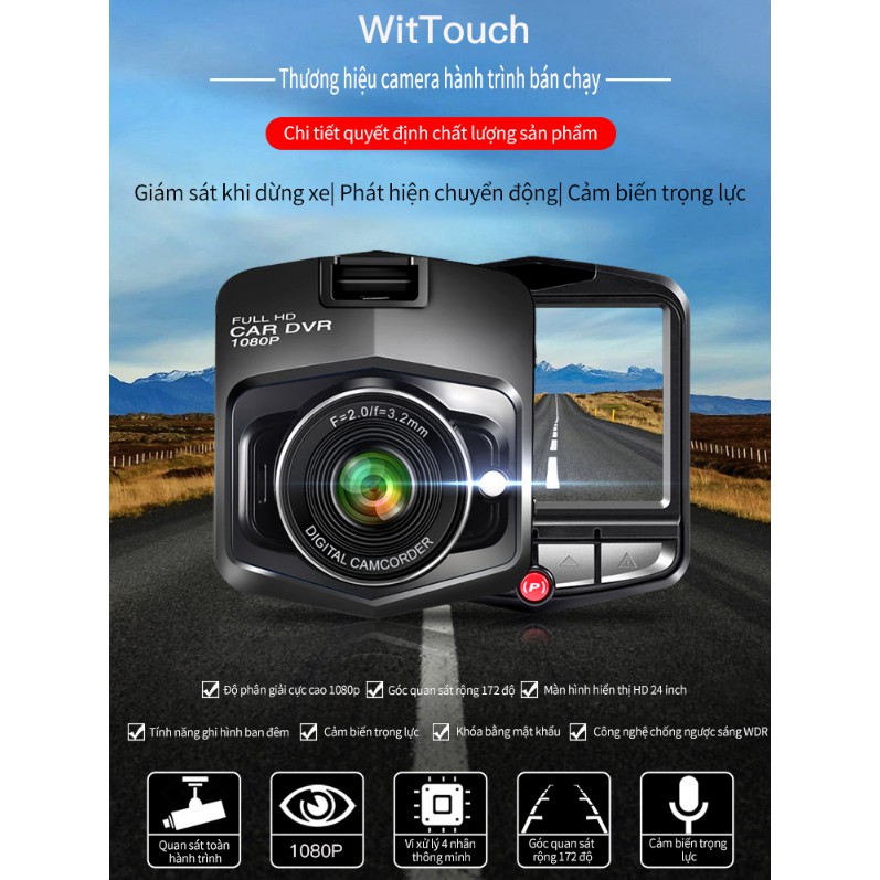 THANH LÝ XẢ KHO CAMERA HÀNH TRÌNH HDR 1800W PIXEL | MÁY QUAY PHIM MINI CHỐNG XUNG LẮC