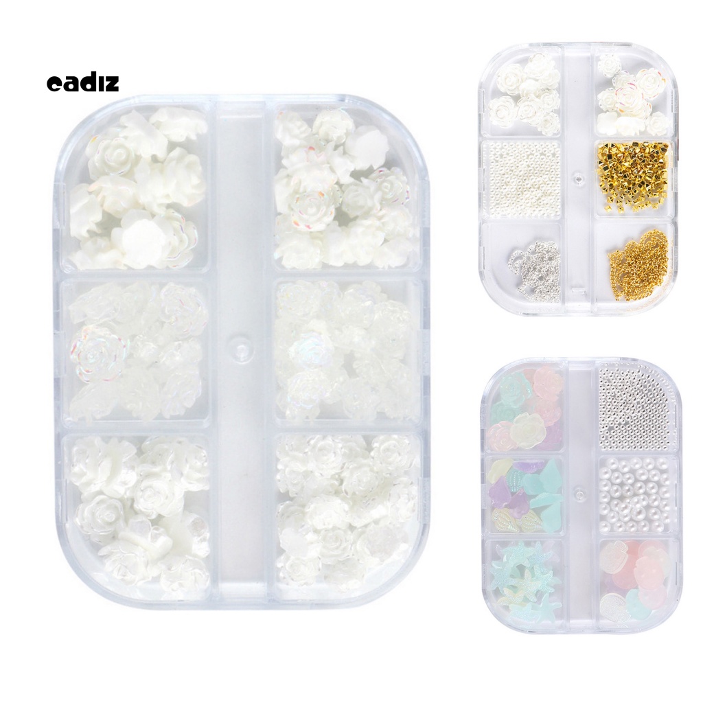 1 Hộp Phụ Kiện Hoa Trà 3D Trang Trí Móng Tay