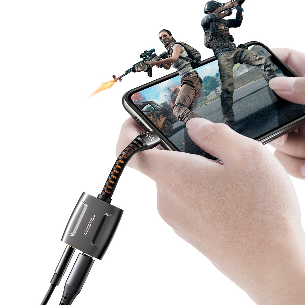 Mcdodo bộ chuyển đổi Dây Cáp Âm Thanh Aux Jack Cáp sạc 3.5mm fro ĐT táo CA-634