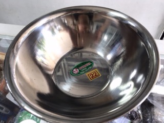 Thau inox rửa mặt cho spa 22cm