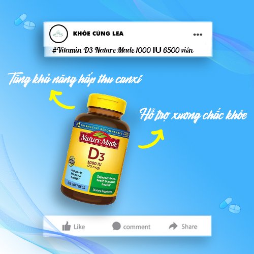 Viên Uống Vitamin D3 2000IU Kirkland 600 viên ( Hủ Màu Vàng )