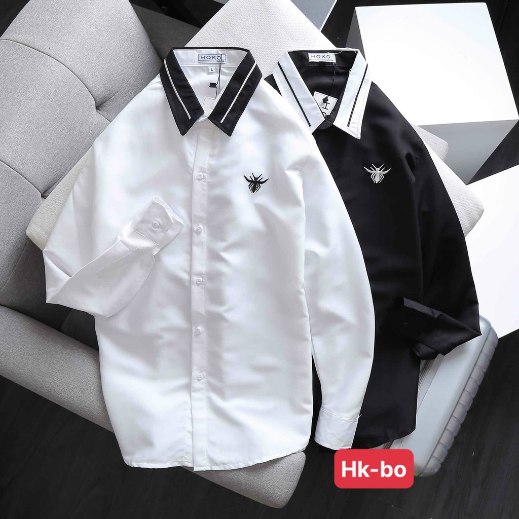 Áo sơ mi nam tay dài họa tiết in nhiệt đẹp . | BigBuy360 - bigbuy360.vn