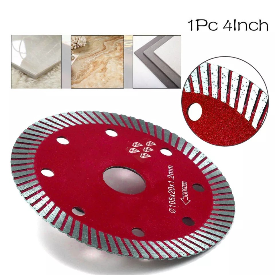 Lưỡi cắt gạch, đá chuyên nghiệp 4 inch( đỏ hoặc vàng)