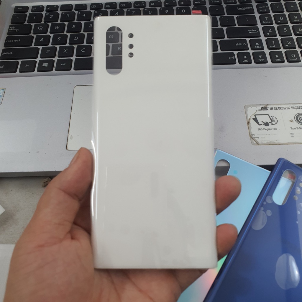 Nắp Lưng Kính Samsung Note 10 Plus Chính Hãng, Zin Nguyên Màu Samsung