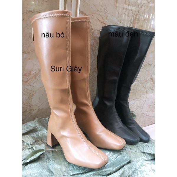 FREESHIP VIDEO + ẢNH THẬT BỐT ĐÙI NỮ DA LỲ MỀM ÊM CHÂN GÓT CAO 7P FULLBOX MS 989 | BigBuy360 - bigbuy360.vn