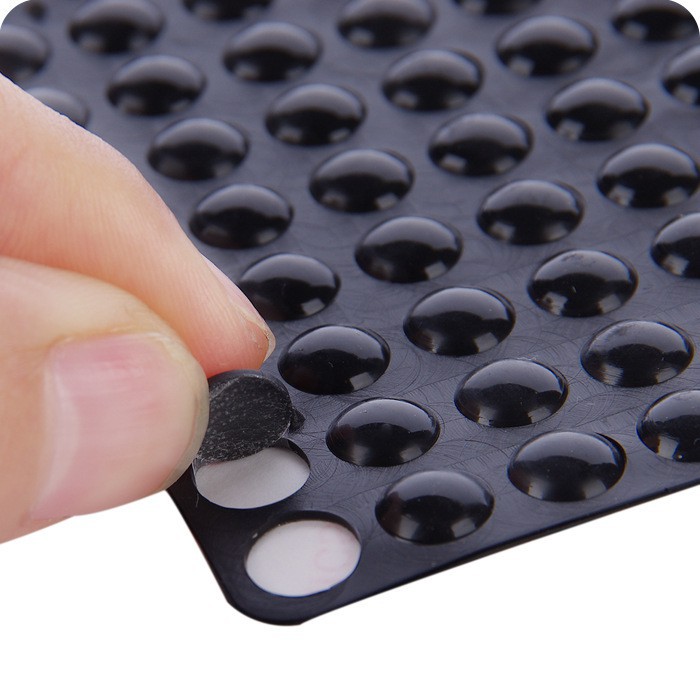 Bộ 100 nút silicon dán cánh cửa, ngăn kéo chống va đập trầy xước