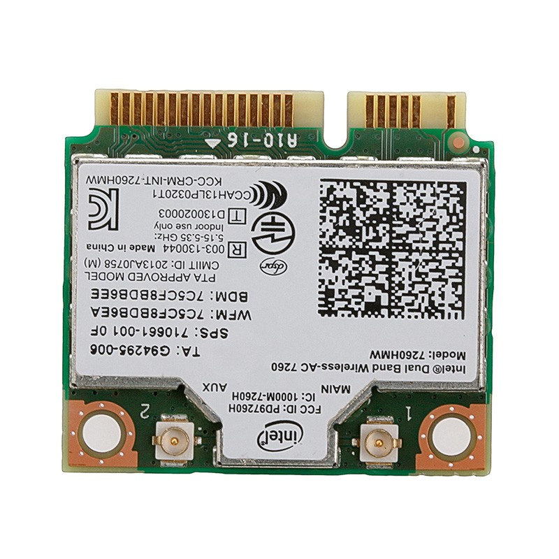 INTEL Thẻ Wifi Không Dây 7260hmw Mini Pci-E Bt4.0 Cho Hp Sps 710661-001 | BigBuy360 - bigbuy360.vn