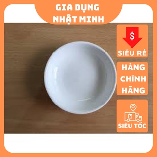Đĩa chấm tròn gồm sứ trắng, Đĩa chấm mắm trắng dày, đĩa muối tiêu