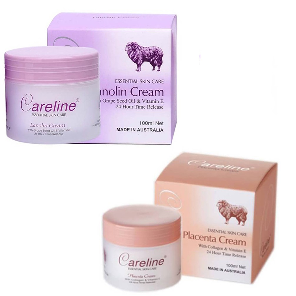 Kem Dưỡng Ẩm nhau thai cừu Lanolin Cream Careline 100ml
