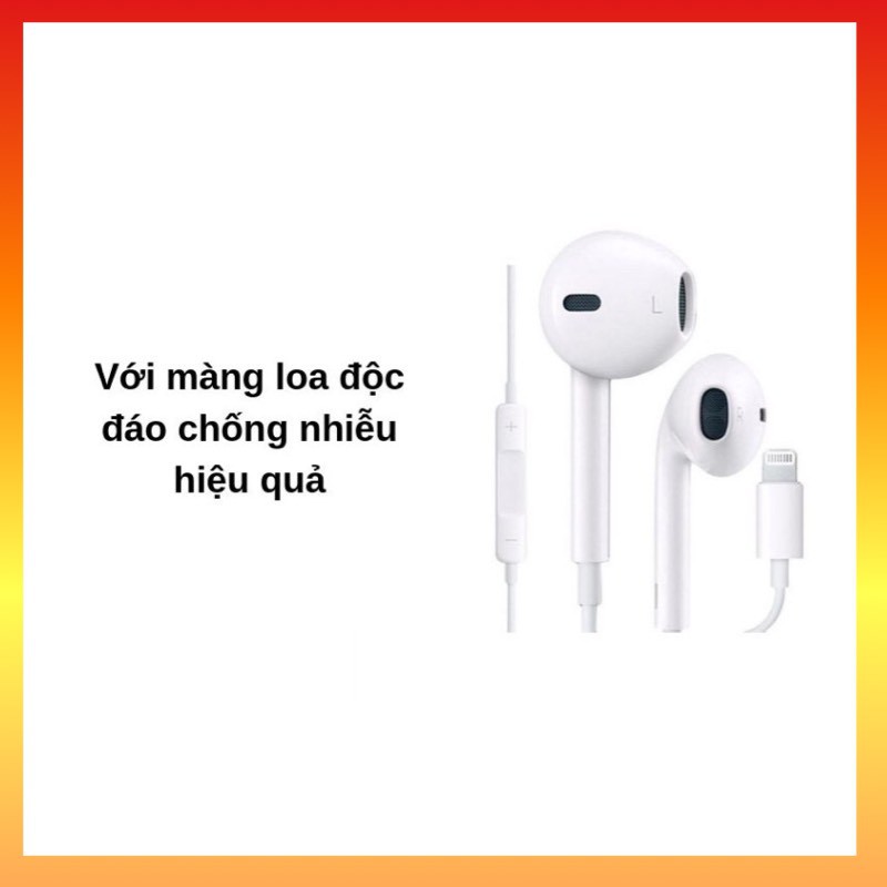 Tai Nghe EarPods 7/8/7plus/8plus/X/Xsmax/Promax Cổng LightNing Âm Thanh Hay Chính Hãng