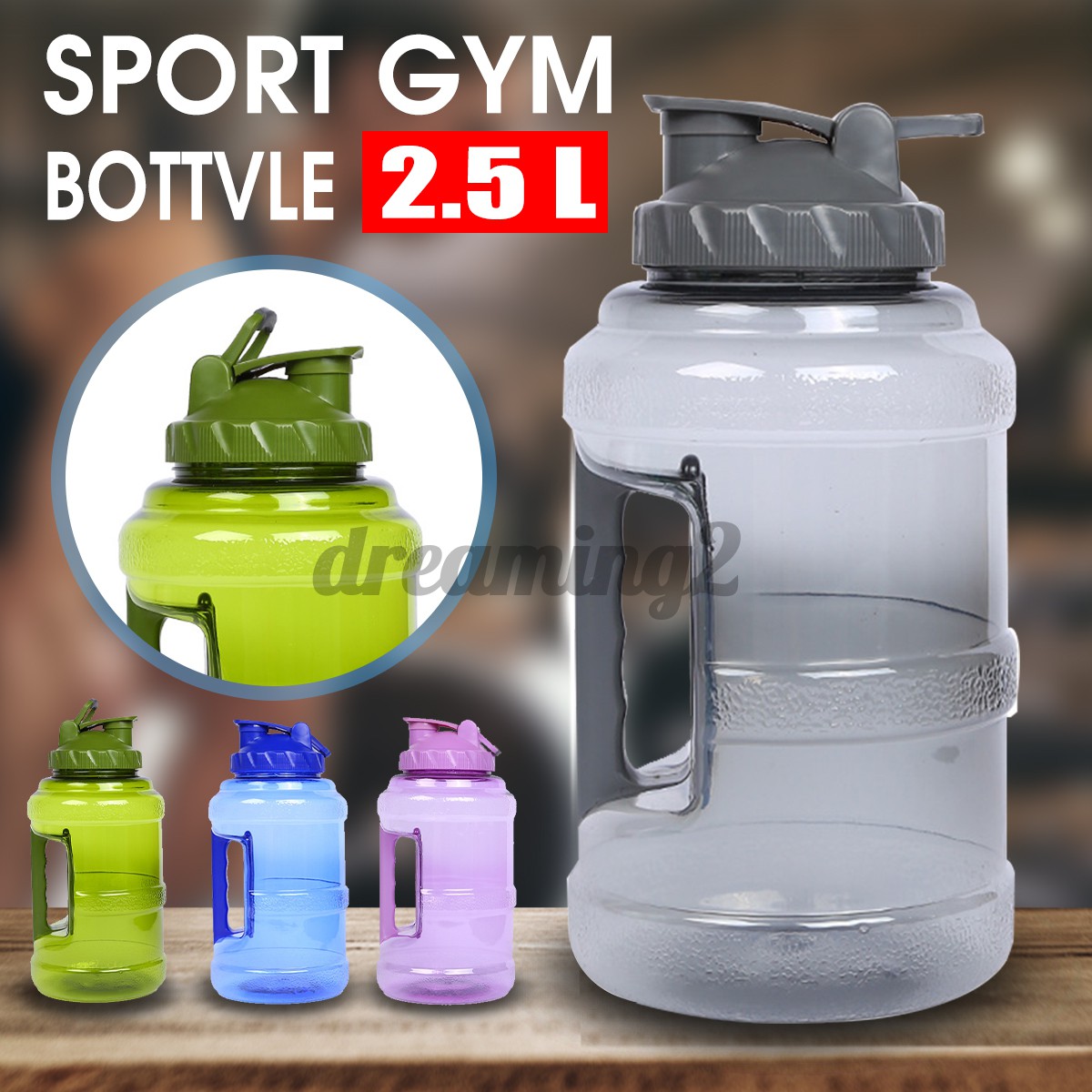 Bình Nước Tập Gym Dung Tích 2.5l Sử Dụng Tiện Lợi | BigBuy360 - bigbuy360.vn