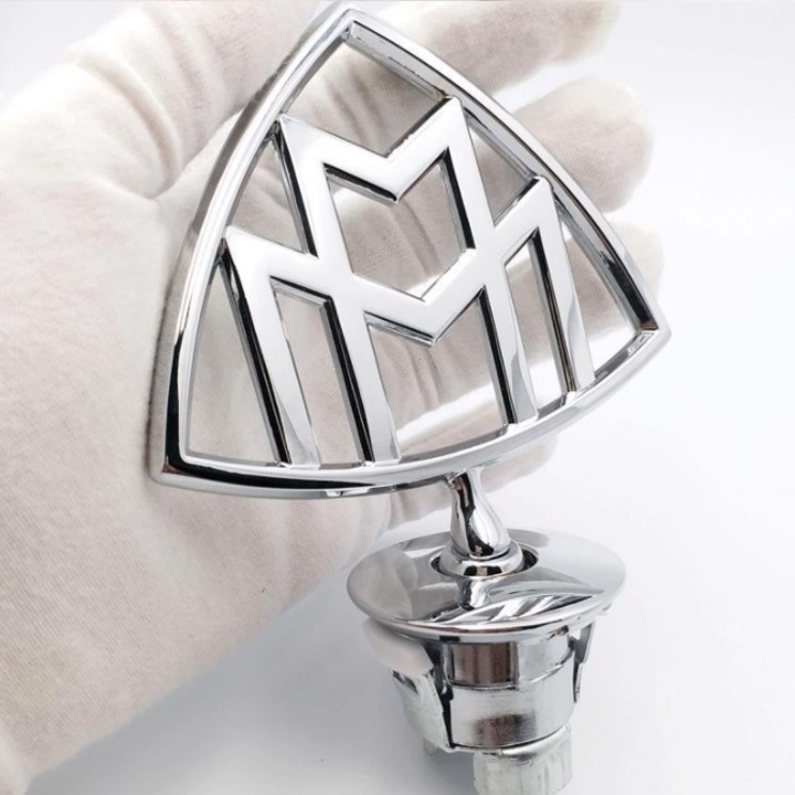 Logo biểu tượng trước đầu xe ô tô Maybach, chất liệu hợp kim mạ crom cao cấp