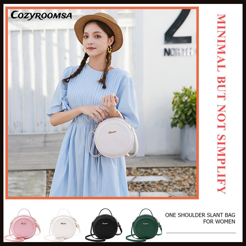 Túi Xách Da Pu Dạng Tròn Thời Trang Cho Nữ