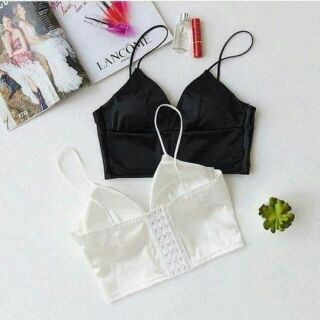 Áo Bra Lụa Phi Bóng 8 Nấc Cài Siêu Hot