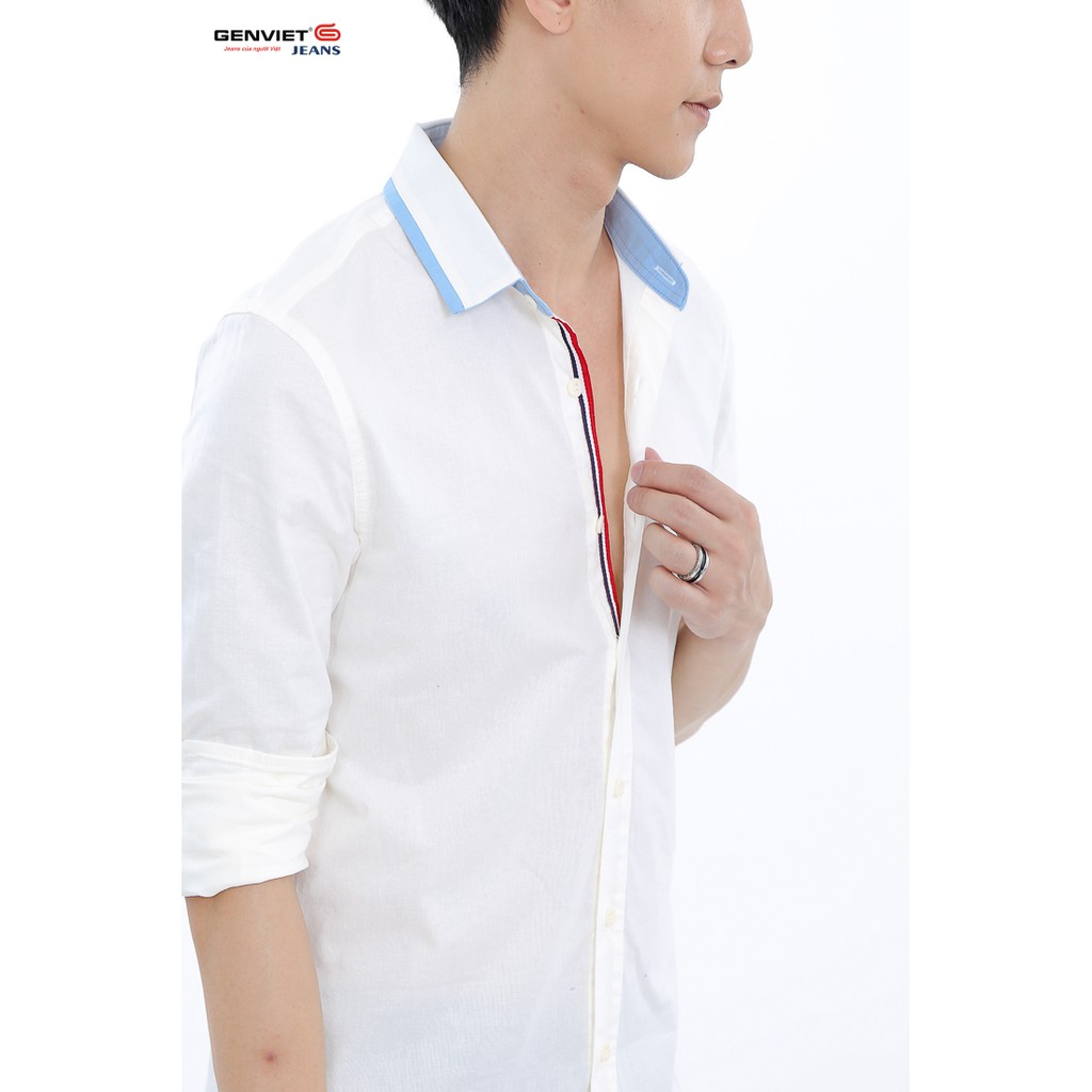 Áo sơ mi dài tay nam T3121C543 GENVIET | BigBuy360 - bigbuy360.vn