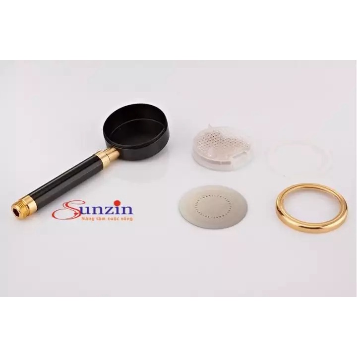 Tay sen tắm tăng áp hợp kim nhôm (đen vàng) - HV Store SZ666