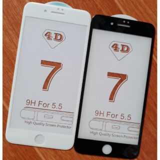 Cường lực Iphone7 Plus 4D full màn hình kèm phụ kiện