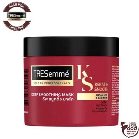 Kem Ủ Tóc Vào Nếp Mượt Mà TRESemmé Keratin Smooth Deep Smoothing Mask 180ml K4