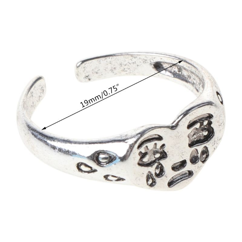 Nhẫn Đeo Tay Kim Loại Hình Trái Tim Đính Đá Thời Trang Cho Nữ