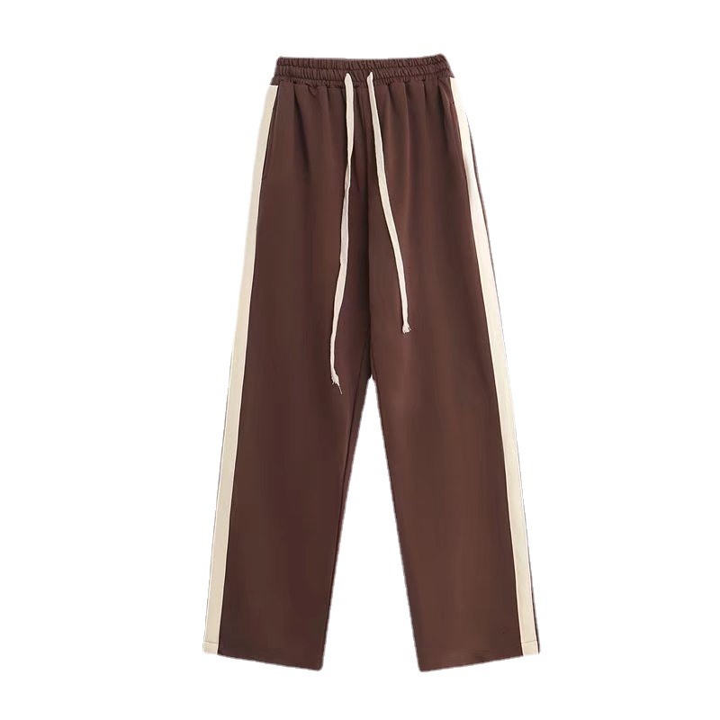 Quần Dài Dáng Rộng Suông Kẻ Sọc Bên Hông Thoải Mái Thời Trang Phong Cách Hàn Quốc Cho Nam Size M-3XL