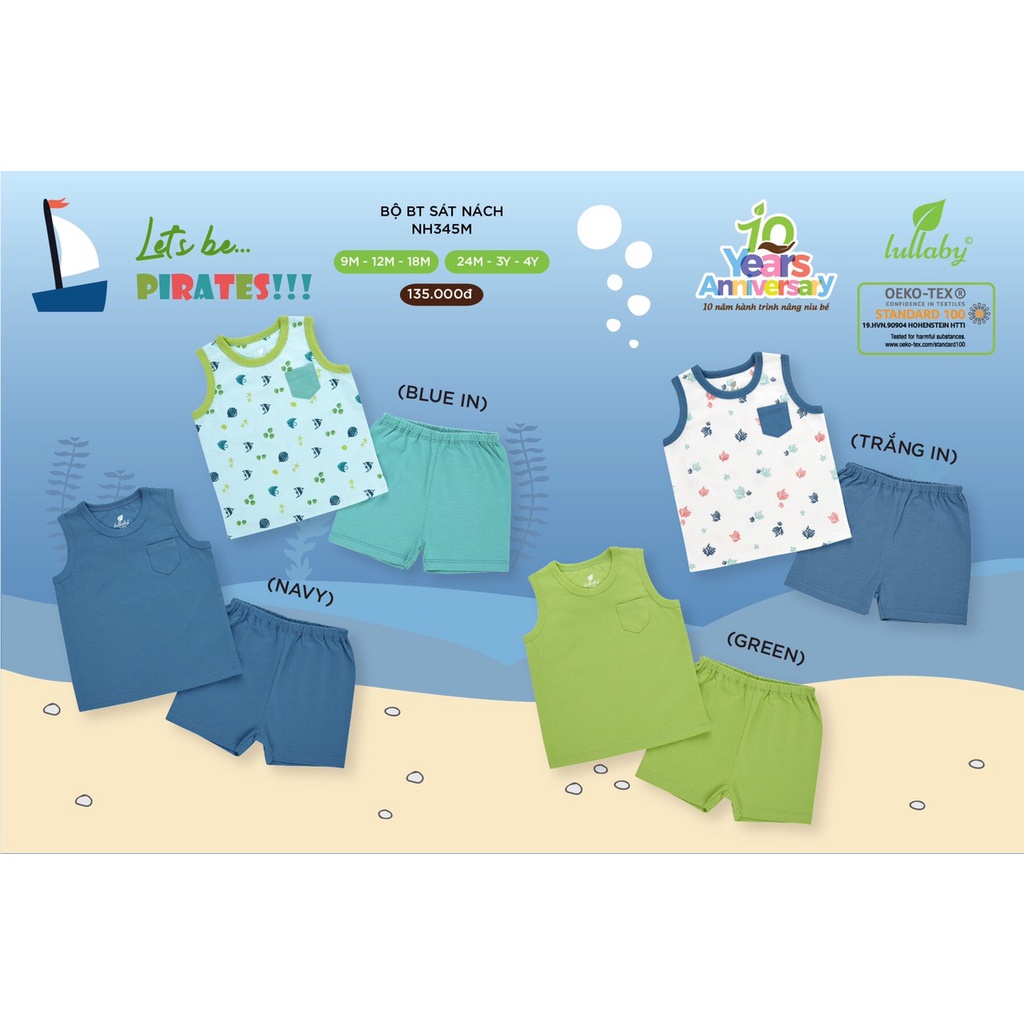 [ LULLABY 2022 ] Bộ ba lỗ dành cho bé trai