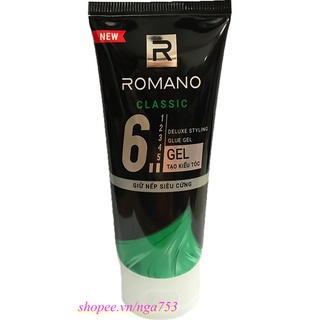 Gel Vuốt Tóc 150g Romano Classic Giữ Nếp Siêu Cứng, Chính Hãng Shop 99k Cung Cấp.
