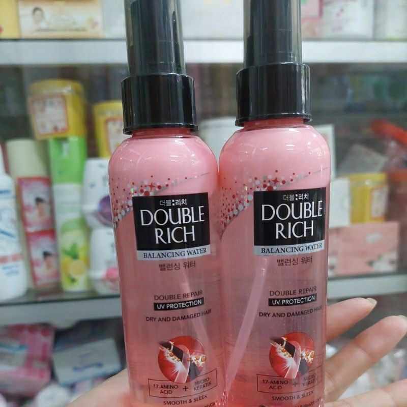 NƯỚC XỊT DƯỠNG TÓC BỊ KHÔ XƠ HƯ TỔN DOUBLE RICH 250ML, NUÔI DƯỠNG VÀ CHỐNG NẮNG BẢO VỆ TÓC