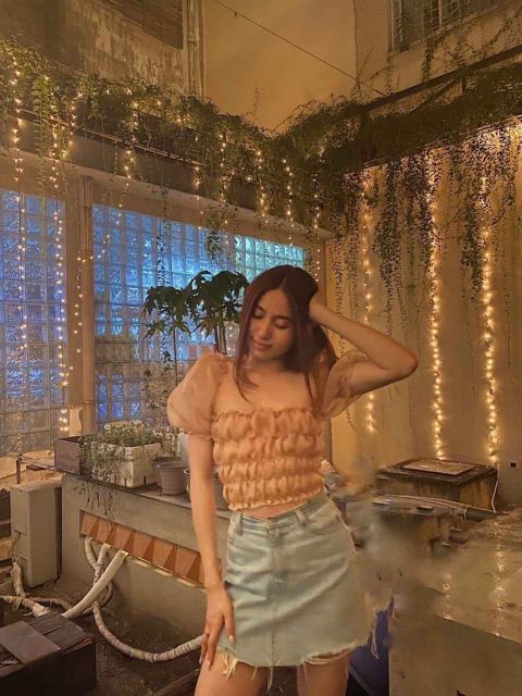 Áo croptop sheer