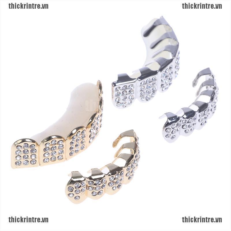 &lt; Hot ~ Mới &gt; Nắp Gắn Đáy Răng Kim Cương 6 Răng Phong Cách Hip Hop Joker Cho Bữa Tiệc