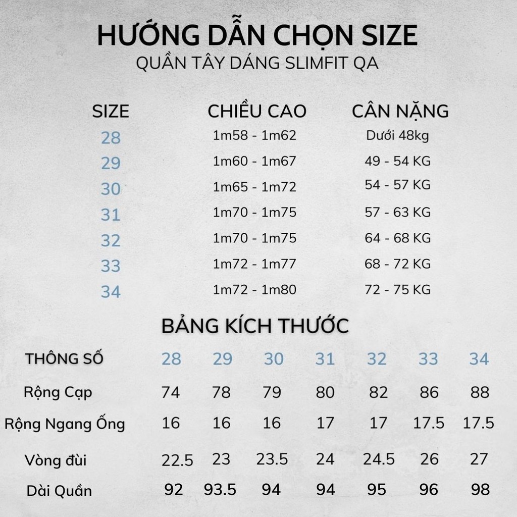 Quần âu nam Hàn Quốc ống côn dáng slimfit năng động thương hiệu JBAGY - QA