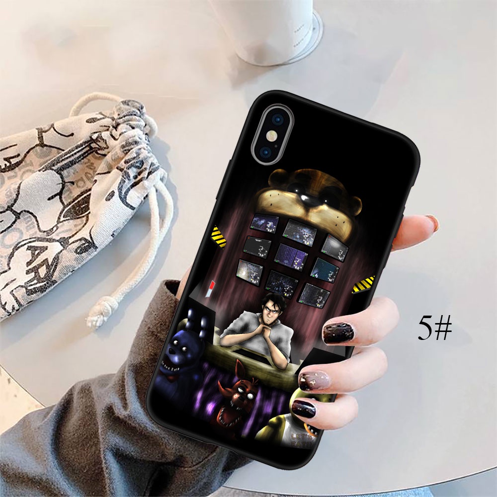 Ốp Điện Thoại Silicon Dẻo In Hình Game Kinh Dị FO25 FNAF Cho iPhone 5 5S 6 6S 7 8 11 Pro Max Plus SE XR