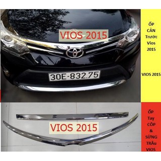 Ốp crom sừng trâu Toyota Vios 2015