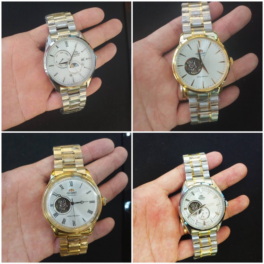 Dây Đồng Hồ Kim Loại Orient Khóa Bấm Đầu Tai Ôm