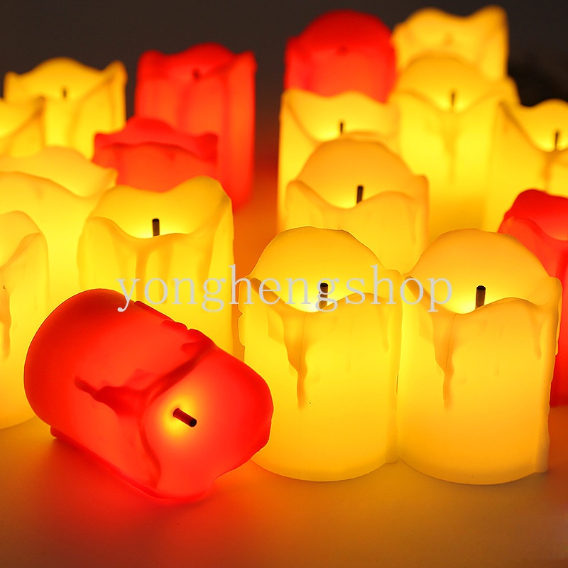 Đèn LED Hình Nến Không Khung Trang Trí Nhà Cửa Dịp Năm Mới