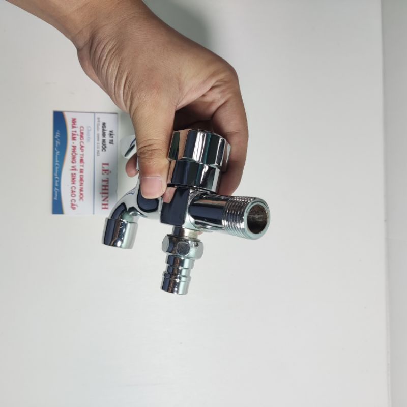 Vòi liền sen tắm đơn cắm tường thân đồng thế hệ mới