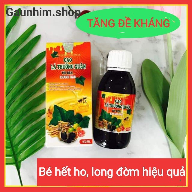 (Hàng chính hãng) Cao lá thường xuân tỏi đen chanh đào (Hiệu quả 100%)