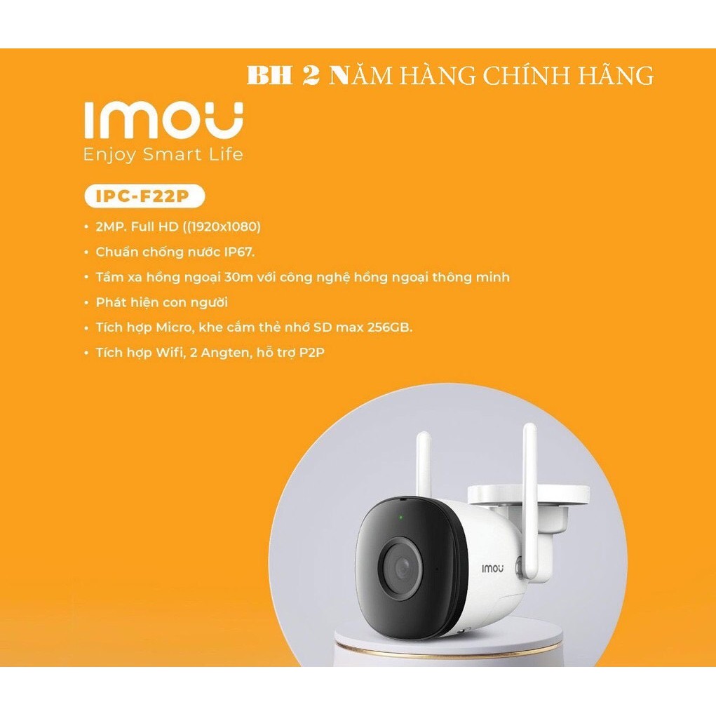 Camera imou F22P 1080P / F42P 4MP 2K / F22FP / F42FP Có mầu - ip WiFi ngoài trời