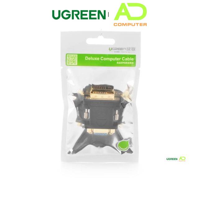 Đầu chuyển đổi DVI 24+5 đực sang VGA (15 chân) cái UGREEN 20122