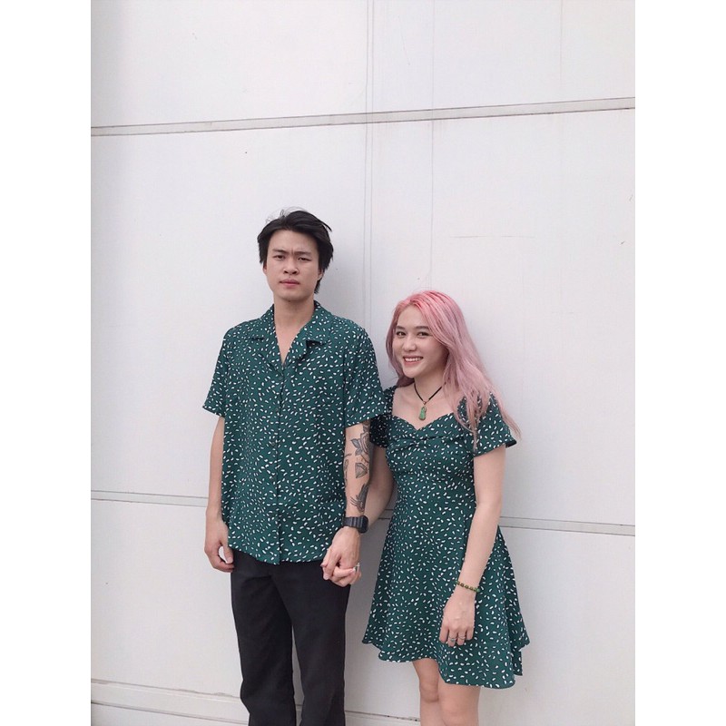 ẢNH THẬT - VÁY LANH NỮ TẶNG KÈM ÁO SƠ MI