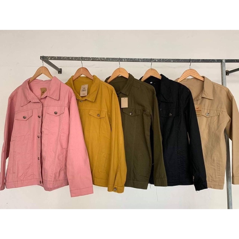 Áo Khoác kaki from rộng Thời trang UniSex Nam nữ trơn 7 màu