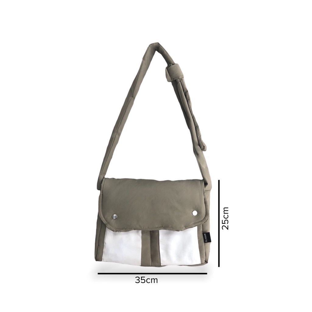 Túi đeo chéo unisex SLYOUR, túi đeo chéo trần bông nam nữ 2SLYO.