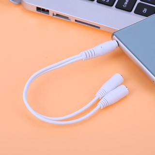 Dây cáp âm thanh chuyển đổi 1 đầu đực 3.5mm sang 2 đầu cái