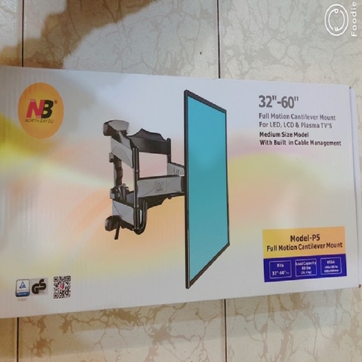 GIÁ TREO TIVI NB P5P6  - Khung treo cao cấp xoay 360 NB P5P6