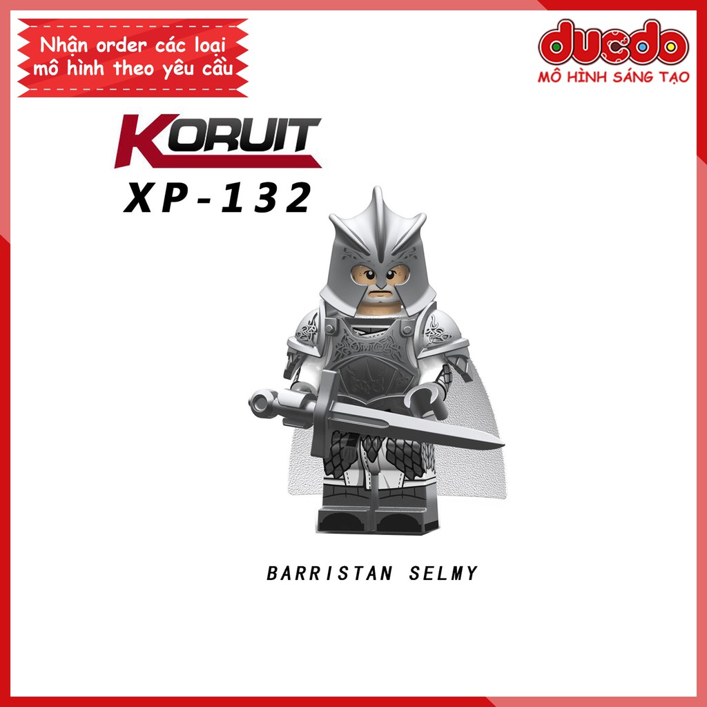 Minifigures lính trung cổ Trò chơi vương quyền - Đồ chơi Lắp ghép Xếp hình Mini Game of Thrones Koruit Mô hình KT1019