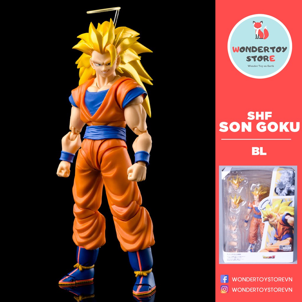 Mô hình SHF Son Goku Super Saiyan 3 Dragon Ball Z 16cm