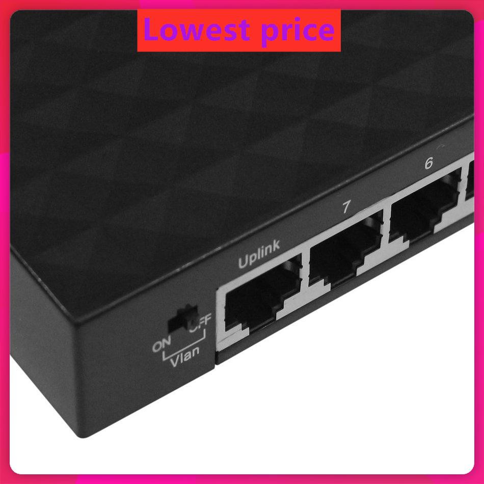 8-Port Hubs 1000Mbps Gigabit Ethernet Desktop Switch Fast Network