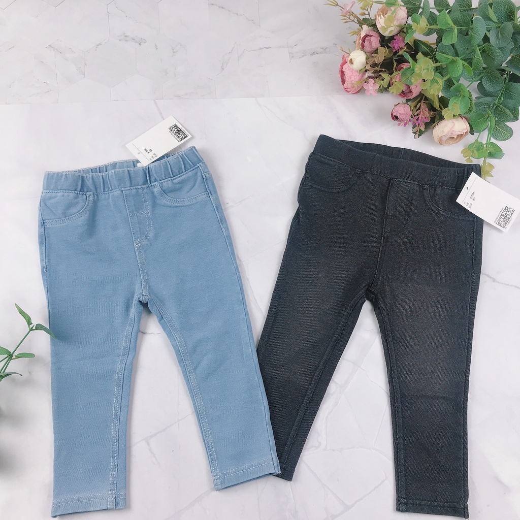 Quần legging cho bé gái chất cotton co giãn - Hàng săn sale H M U K