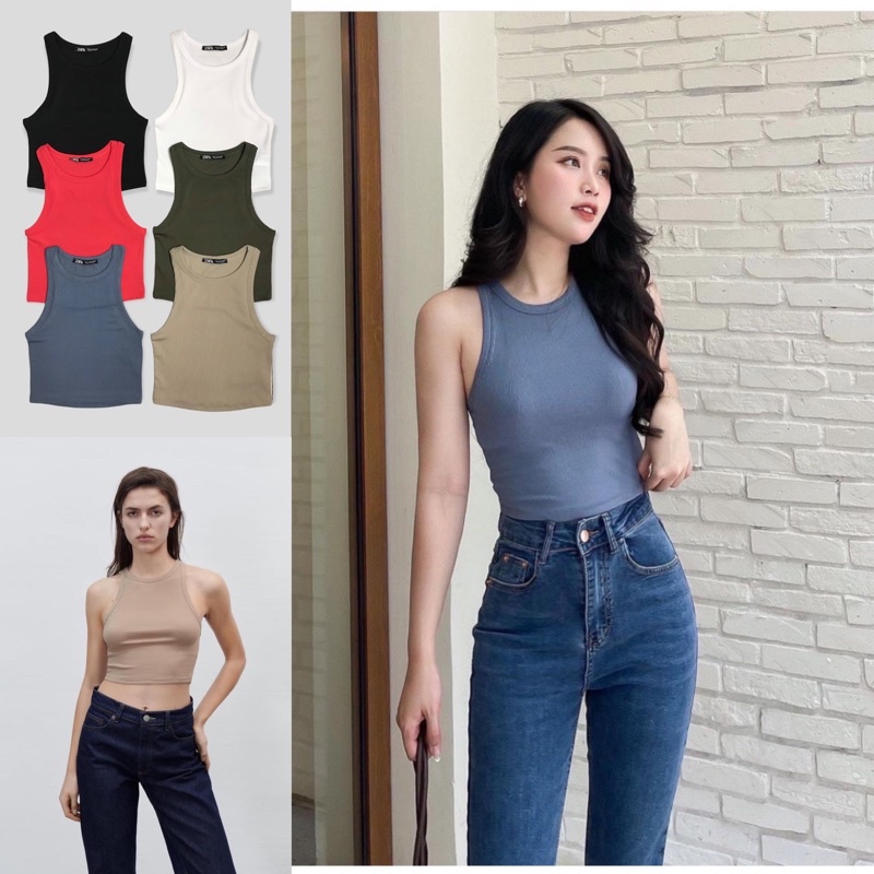 Áo thun tanktop body zara xịn sò màu mới