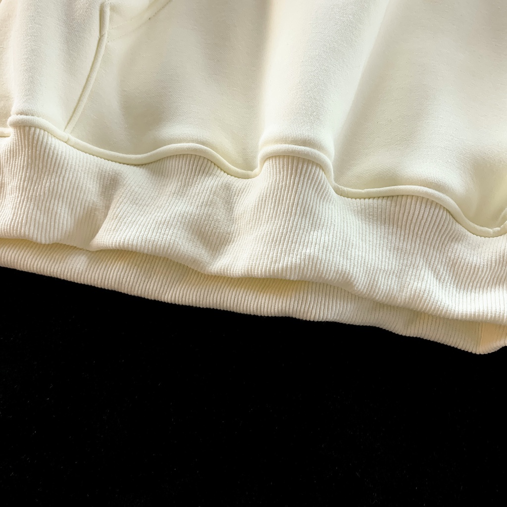 ZHELIHANGFEI Áo len trùm đầu in họa tiết hoa hồng phong cách đại học rộng rãi